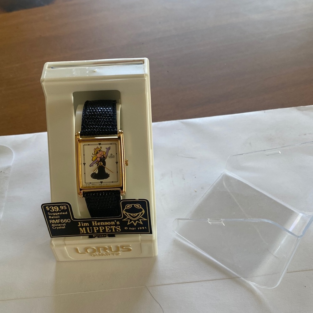 Never been out of the box vintage piss piggy watch